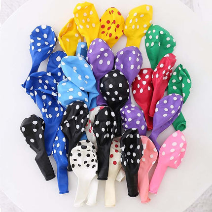 Thickened 12 inch 2.8g polka dot latex balloon wedding wedding party holiday balloon decorative polka dot balloon
