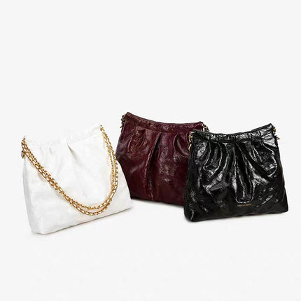 Chain Link Bag for Women 2026 New Model Large Capacity Trash Bag Style Niche Versatile Tote Hobo Bag