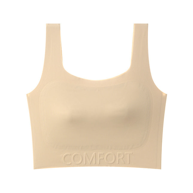 Popular Paper-Thin Women's Bra with Large Breasts, Slimming, Auxiliary Breast Reduction, Anti-Sagging, Large Size Corset, Seamless Invisible Vest Bra Cotton