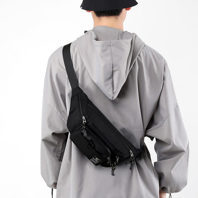 Wholesale New Fashion Chest Bag Outdoor Sports Waist Bag Mobile Phone Bag Men's Casual Crossbody Bag Cashier Bag Simple Backpack