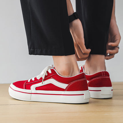 Autumn 2024 New Canvas Shoes Men's Sports Casual Board Shoes Simple All-match Men's Shoes Trendy Shoes Vulcanized Shoes