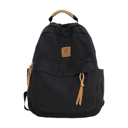 Schoolbags for Men and Women, Backpacks for Middle and High School Students, Travel Lightweight Backpacks, Large-Capacity Casual Canvas Travel Bags