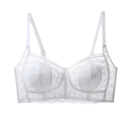 Pure Desire Style Ultra-thin Underwear Women's Large Chest Small Chest Slimming Upper Bra Anti-sagging Tilt Adjustable Bra