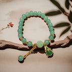H03 four-leaf clover gold gourd bracelet