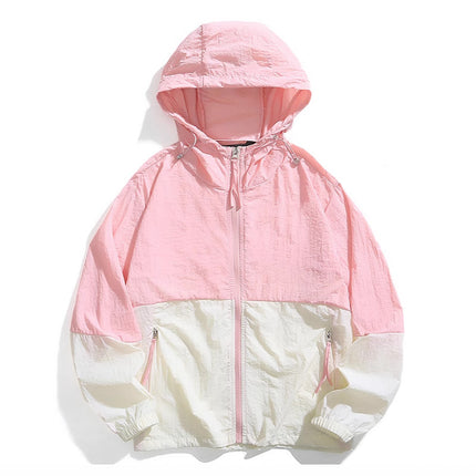 Ice Silk Cool Sun Protection Clothing Men's Summer Hooded Jacket Men's Youth Thin Breathable Fishing Outdoor Sun Protection Clothing
