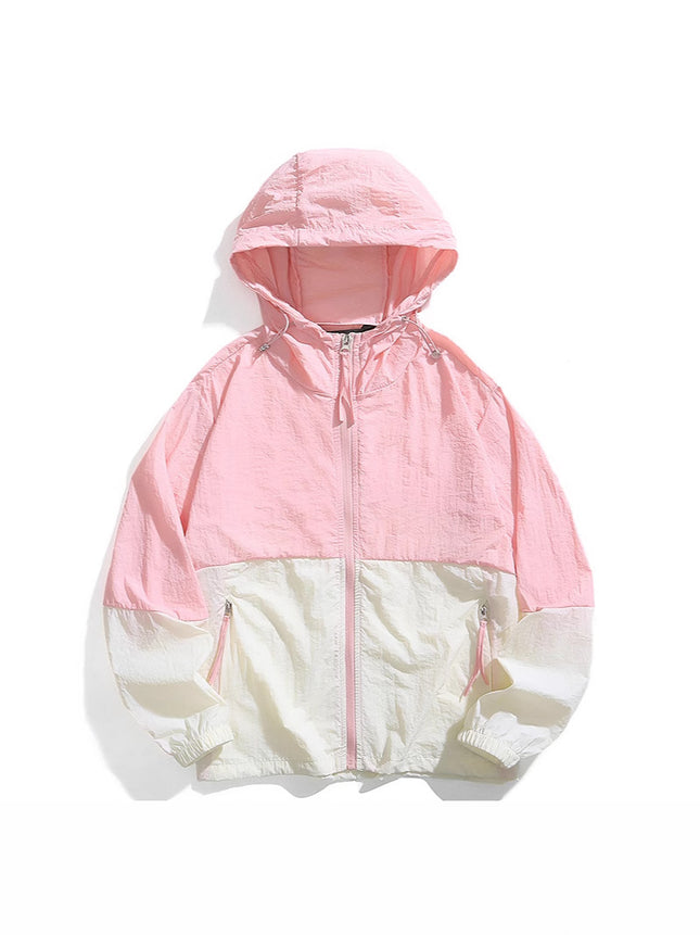 Ice Silk Cool Sun Protection Clothing Men's Summer Hooded Jacket Men's Youth Thin Breathable Fishing Outdoor Sun Protection Clothing
