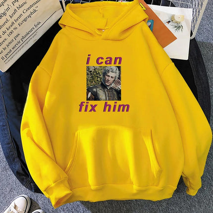 I Can Fix Him Baldur's Gate 3 Astarion Men's Game Graphic Hoodie