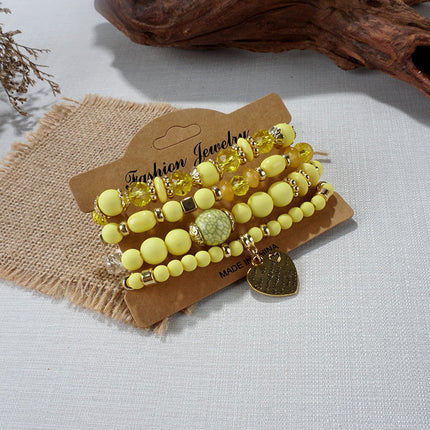 European and American Cross-Border Hot-Selling New Bohemian Bracelets Creative Tassel Multi-Layer Beaded Bracelets Fashion Jewelry