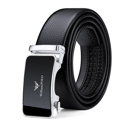 King Paul Belt Men's Genuine Leather Automatic Buckle Men's Belt Young Business Top Layer Cowhide New Trouser Belt