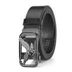Eagle gun buckle black belt / 120cm