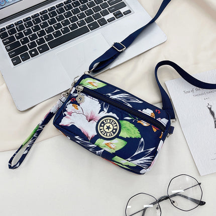 2023 New Shoulder Crossbody Bag Middle-aged and Elderly Mother Bag Oxford Cloth Multi-layer Casual Crossbody Mobile Phone Coin Purse Bag