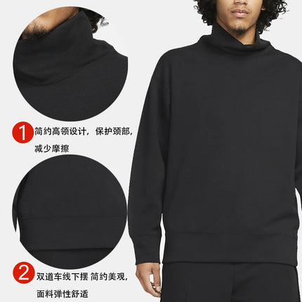 Jimo Youth Hoodless Casual Trendy Sports Hoodie Men's Quick-drying Basketball Fitness Long-sleeved T-shirt Training Clothes
