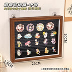 Walnut grain badge box (medium size) can be wall-mounted with wall-mounted stickers