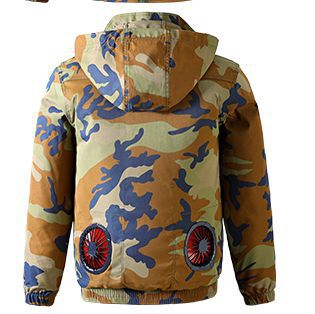 Summer Cooling Air-conditioning Clothing Camouflage Clothing Summer-heat Protection Workplace Workers Labor Protection Clothing Workwear Unisex Outdoor Work Clothes for Men and Women