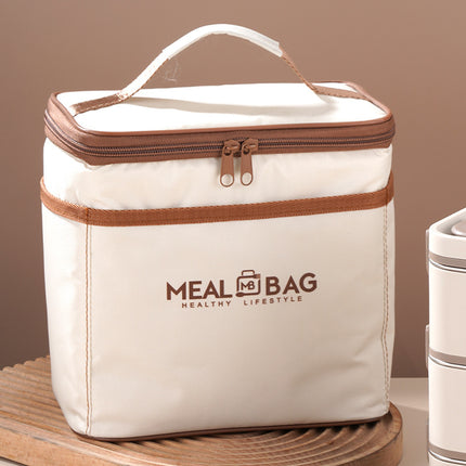 Hongjun Da Insulated Lunch Box Bag, Lunch Bag with Pot Holder, Lunch Bag for Office Workers, Thickened Aluminum Foil Lunch Bag