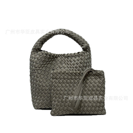 Cross-border Nylon Cloth Woven Bag Diving Material Bag Large Capacity Portable Vegetable Basket Bag Chain Crossbody Bag