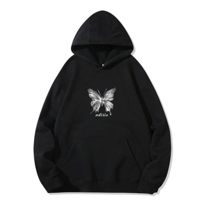 High-end Men's and Women's Long-sleeved Ins Style Top Special Couple Clothing Autumn and Winter fleece-lined Hooded Sweat Fashion Brand Class Clothes