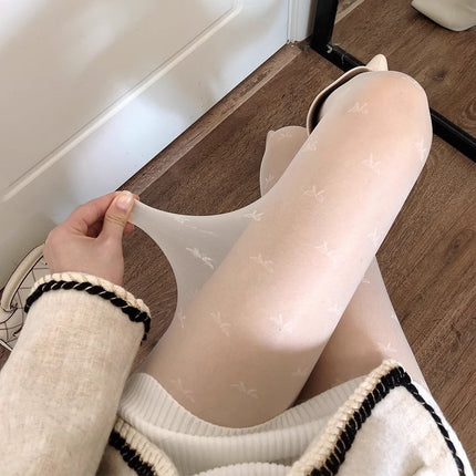 White Sheer Stockings for Women, Thin Anti-Snag Durable Black Stockings, Summer 0D Pantyhose, Bare-Leg Effect, Pineapple Socks