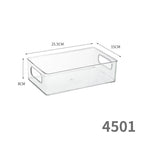 4501. transparent box - 1 wide and short model can be stacked