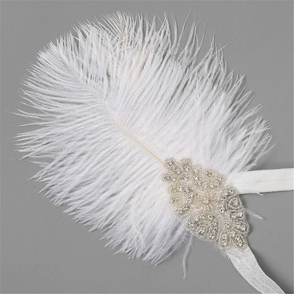 European and American Vintage Hair Band 1920 Great Gatsby Inspired Feather Headband Cocktail Party Hair Accessories