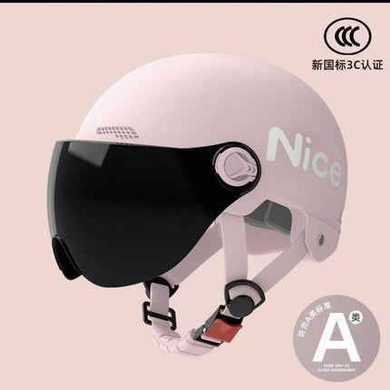 New National Standard 3C Certified Electric Vehicle Helmet for Men and Women, Summer Sun Protection Motorcycle Safety Helmet, Lightweight Half Helmet, Now Available from the Manufacturer