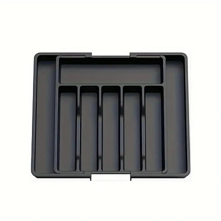 TEMU Cross-border New Expandable Utensil Tray Extended Tableware Storage Box Home Amazon