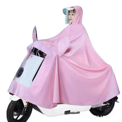 Morandi Electric Poncho Raincoat Anti-rainstorm Full-body Electric Motorcycle Single Extra-large Thickened Men's and Women's New Style
