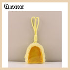 Plush transparent bag-yellow