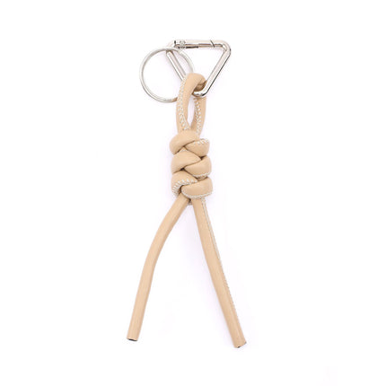 New triangle key chain PU hand-woven diamond key ring bag pendant key chain