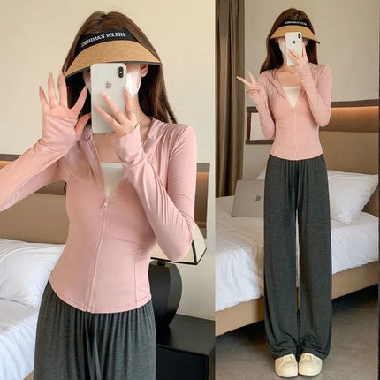 Slim Sun Protection Clothing for Women Summer Uv Protection 2025 New Ultra-Thin Ice Silk Breathable Sun Protection Clothing