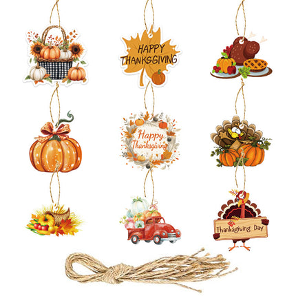 Amazon New Cross-Border Holiday Theme Party Supplies Thanksgiving Flag Banner Garland Hanging Decorations
