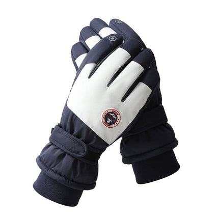 Winter skiing men's and women's gloves outdoor warm windproof cold riding anti-slip touch screen splash water A23-HXHB