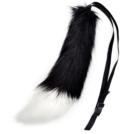 Fox Mask suit Plush Hand-made Animal Tail Gloves Tail Halloween Party Cat Animal Cos Props
