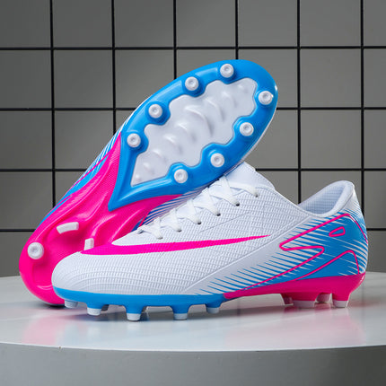 Cross-border foreign trade football shoes men's broken nails primary school students teenagers mandarin duck couple artificial grass spikes training wholesale