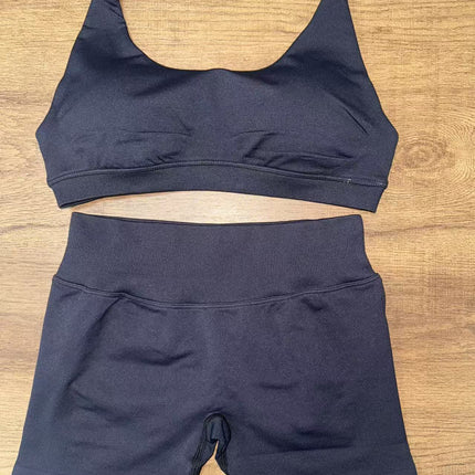 suit Sports Underwear Women's Xia Mei Back Mid-strength Shock-proof Anti-expansion Ultra-fine Matting Nylon Hanging Neck Large Backless