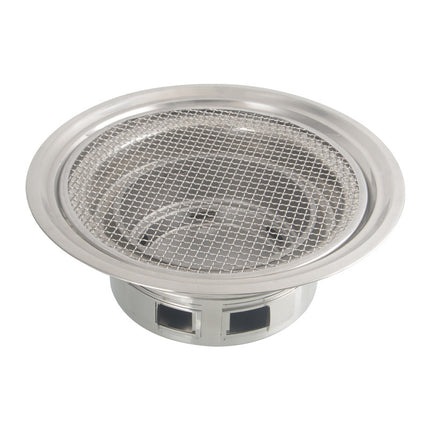Korean-Style Barbecue Grill, Household Barbecue Stove, Commercial Indoor Smokeless Round Stainless Steel Outdoor Charcoal Grill, Windproof