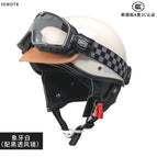 Knob adjustment (52-58cm) / [leather brim] ivory white + black ventilation mirror