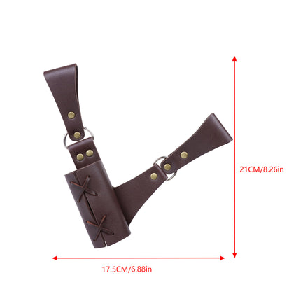 Medieval Cross Knight Sword Belt Sword Hanging Pu Leather Viking Sword Drag Gloff Belt cospaly Match