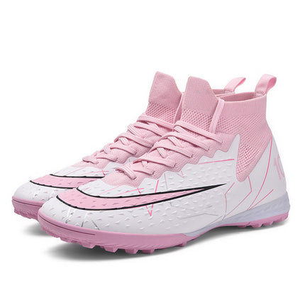 New Cross-Border Large-Size Adult Soccer Shoes for Practical Use, Youth Long-Stud Ag, Multi-Stud Tf Student Training Shoes, Mid-Top