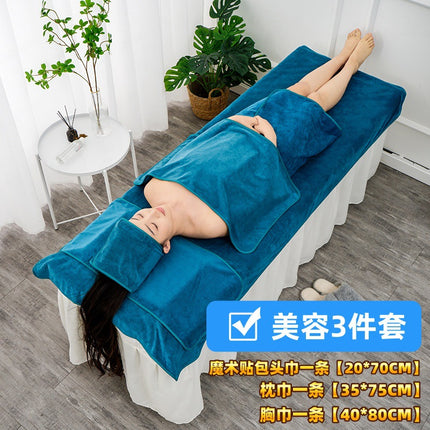 Three-Piece Set of Special Towels, Turban, Head Therapy, Health Care, Bed-Making, Large Bath Towel Set, Lint-Free, Water-Absorbent and Quick-Drying