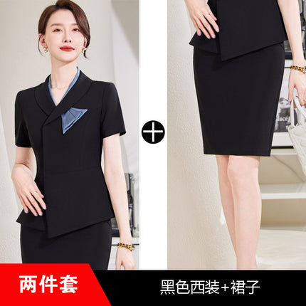 Business Suit suit Women's Summer Temperament High-end Beautician Beauty Salon Tooling Jewelry Store Front Desk Work Clothes