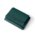 Matsuoka [dark green] inside and outside full layer cowhide / 10*7*3CM