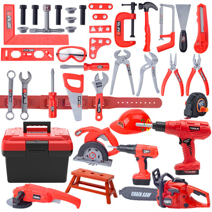 Cross-border children's toolbox suit baby simulation repair assembled electric drill screwdriver repair play house toy men