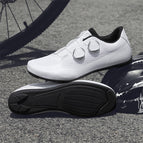 White and black lockless shoes / 37