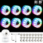 6 lights snowflake color light wheel (White bearing) 8 + multi-function wrench