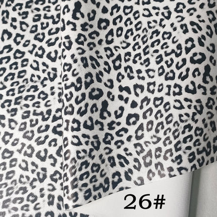 Pu Leopard Print Leather Fabric Anime DIY Imitation Cotton Velvet Base Printed Crafts Home Furniture Artificial Leather Bags