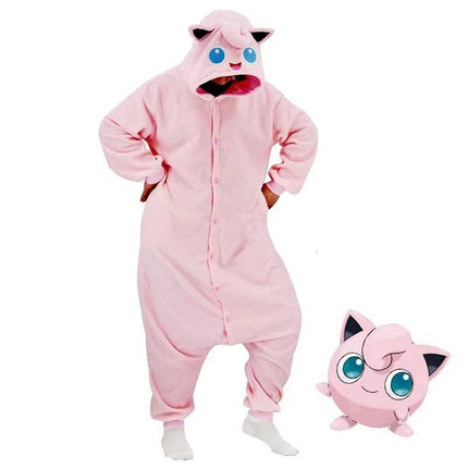 Mixed batch autumn and winter flannel adult cartoon conjoined animal pajamas kabi beast home clothes toilet thickened wholesale