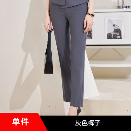 High-end professional suit women's summer new elegant goddess fan hotel front desk sales department overalls suit skirt