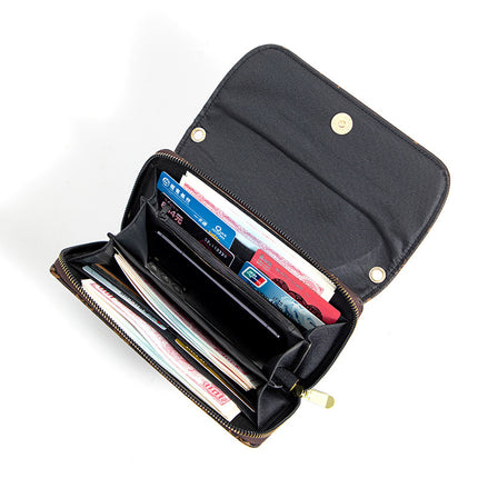 Factory Direct Supply 2025 Women's Clutch Bag Fashionable Letter Print Large Capacity Phone Wrist Bag Single Shoulder Crossbody Bag