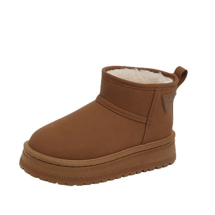 Factory Real Shot of 2025 New Snow Boots, Fleece-Lined and Thickened, Fast Shipping, Trendy Ins Winter Real Terry